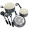 Oster Ridge Valley 8-Piece Gray Aluminum Nonstick Cookware Set